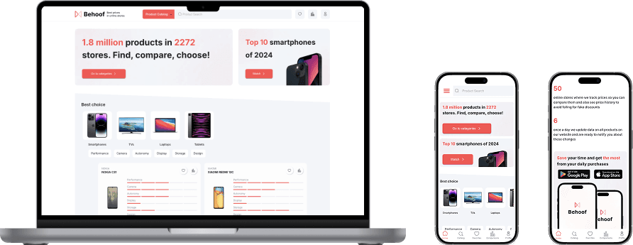 web and mobile look of Behoof service
